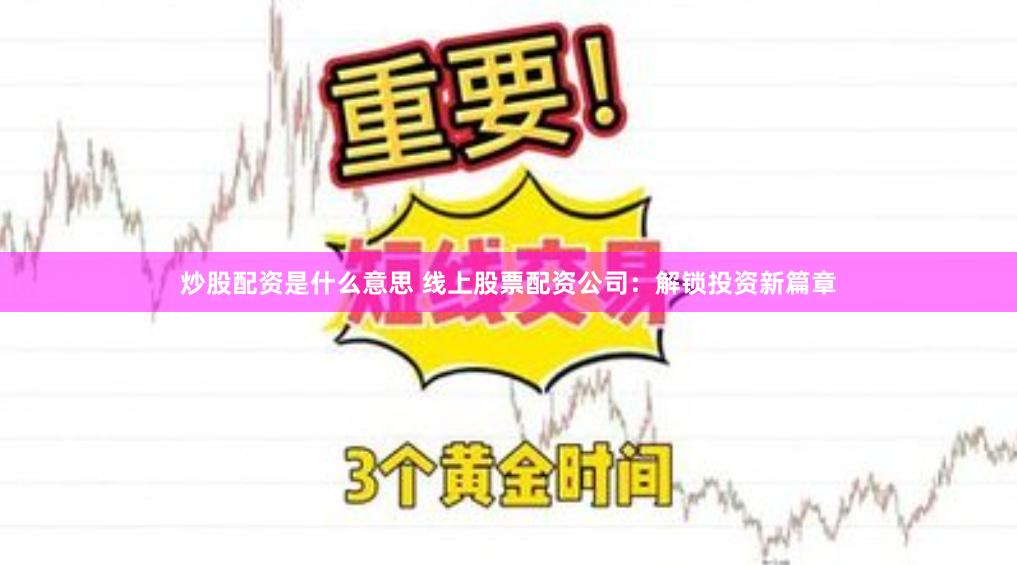 炒股配资是什么意思 线上股票配资公司：解锁投资新篇章